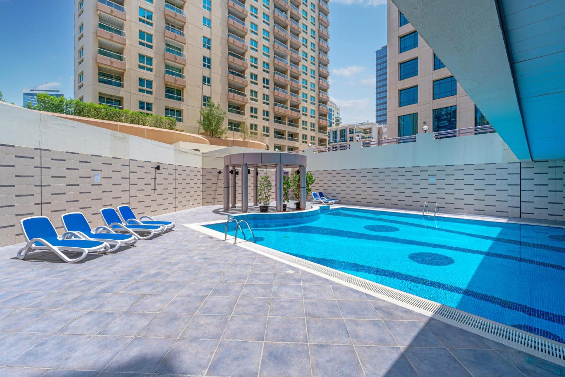Full Sea View In Marina - Balcony & Pool Apartment *